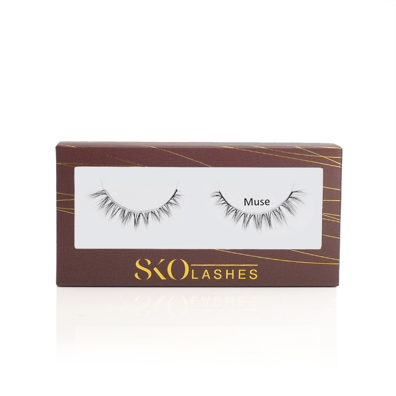 SKO Lashes 'Muse' packaging on a white background