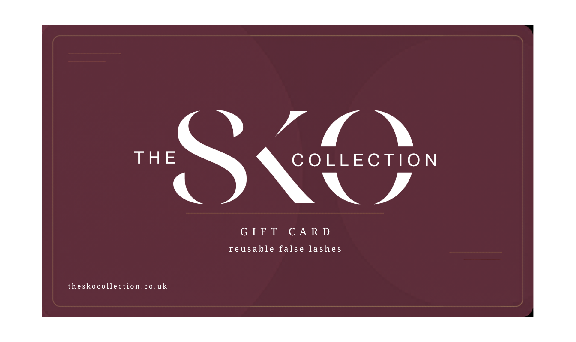 false eyelash gift card